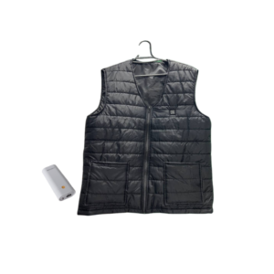 Chaleco Térmico Negro para Hombre (Incluye Power Bank Y Pilas Recargables)