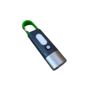 Linterna LED portátil recargable con gancho