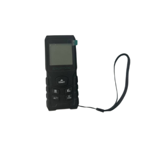 Medidor láser portátil con pantalla digital