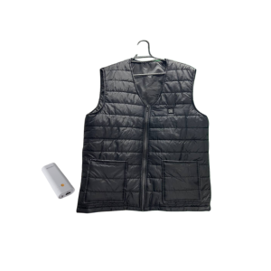Chaleco Térmico Negro para Hombre (Incluye Power Bank Y Pilas Recargables)
