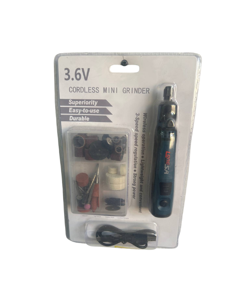 Mini Taladro Amolador Eléctrico 3.6V con Accesorios