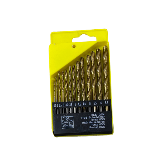 Set de 13 Piezas Brocas HSS