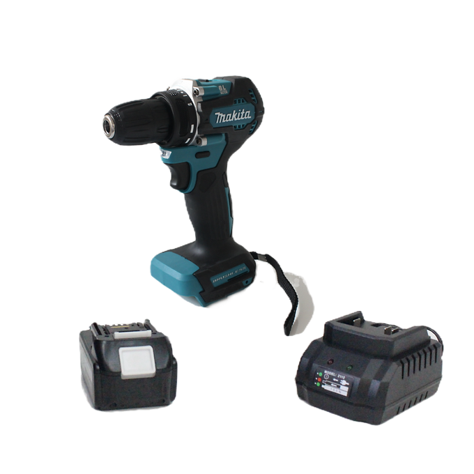 Taladro Percutor Atornillador Makita – Incluye Batería y Cargador