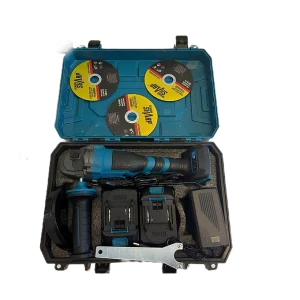 Amoladora Radial Yofidra (Incluye cargador, 2 baterías y 3 discos de corte)