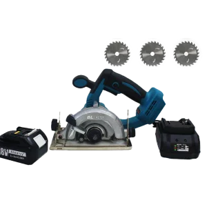 Cortadora circular BL de 3 velocidades (Incluye cargador, batería y 3 discos para madera de 125mm)