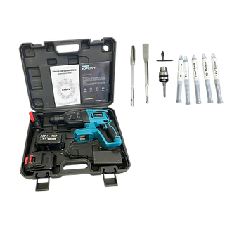 Taladro Percutor Inalámbrico Yofidra con 2 Baterías y Cargador – 21V