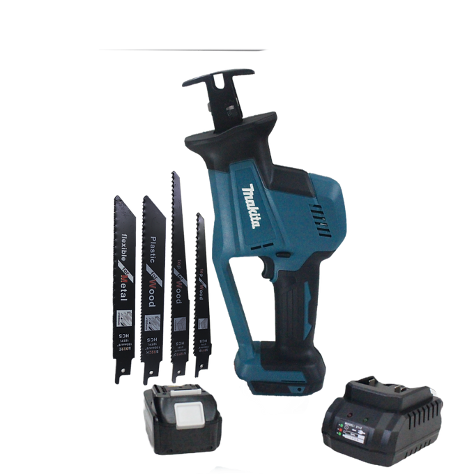 Sierra sable Makita(Incluye cargador, batería y accesorios)